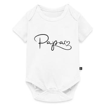 Dad Font with Heart - Baby Premium short-sleeve bodysuit - white - Front