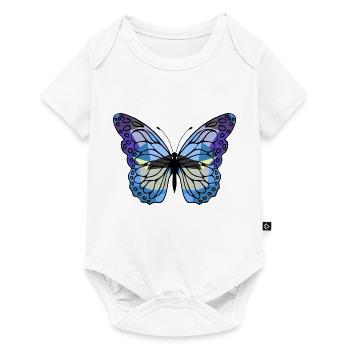 Schmetterling - Baby Premium Kurzarmbody - Weiß - Vorne
