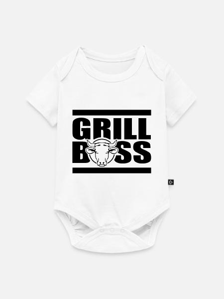 grill - Baby Premium Kurzarmbody - Weiß