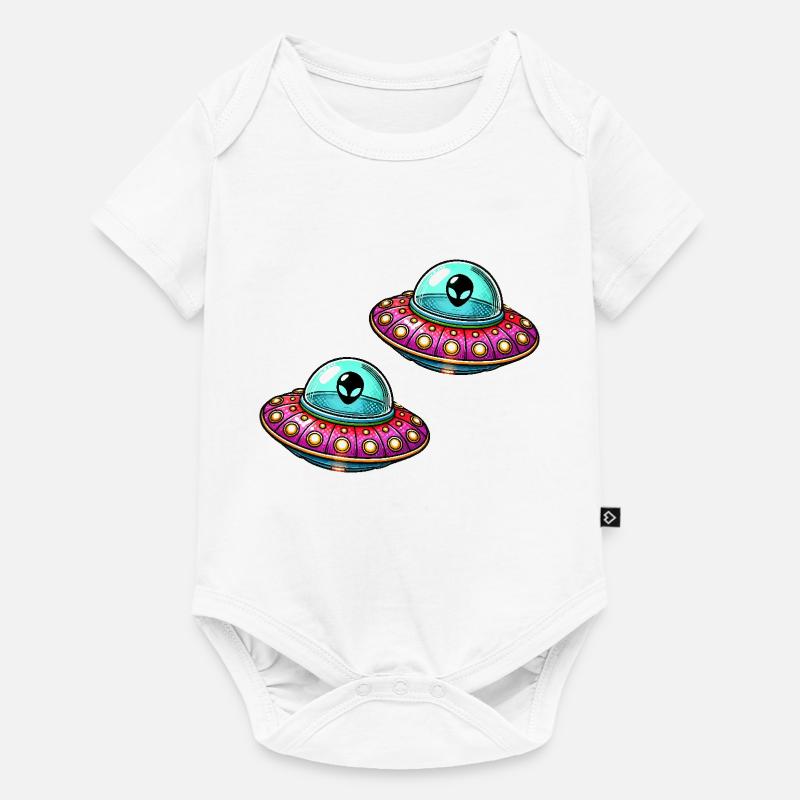 ufo comic 2 - Baby Premium Kurzarmbody - Weiß