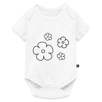Fleur - Body à manches courtes Premium Bébé - blanc - Devant