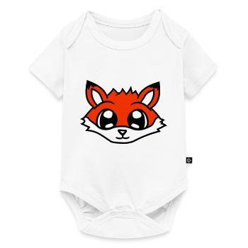 Fuchs Rotfuchs Wildes Tier Schlauer Wald Bewohner - Baby Premium Kurzarmbody - Weiß - Vorne