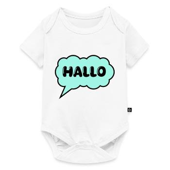 Bulle de dialogue Bonjour - Body à manches courtes Premium Bébé - blanc - Devant