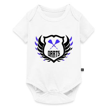 darts crest - Baby Premium Kurzarmbody - Weiß - Vorne