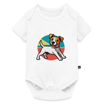 Jack Russel Terrier - Body à manches courtes Premium Bébé - blanc - Devant