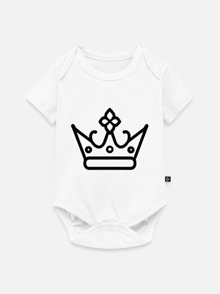 Diadem - Baby Premium Kurzarmbody - Weiß