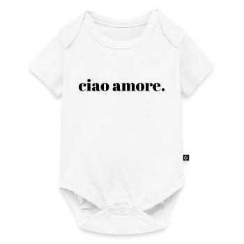 ciao amore Italian Quote Typography Art - Baby Premium short-sleeve bodysuit - white - Front