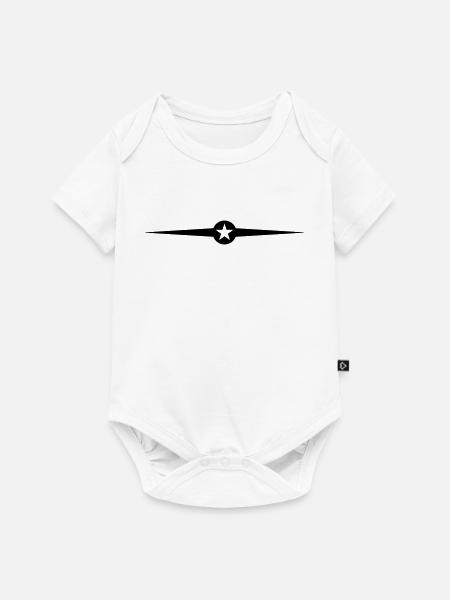 Stern Linie - Baby Premium Kurzarmbody - Weiß