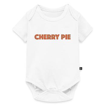 Cherry pie neon font - Baby Premium short-sleeve bodysuit - white - Front