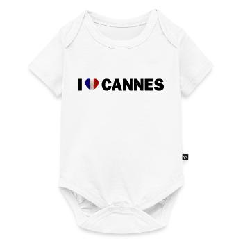 I love Cannes France - Baby Premium short-sleeve bodysuit - white - Front