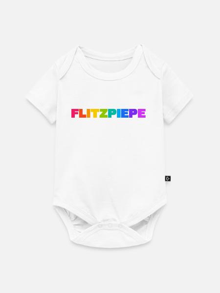 Flitzpiepe - Baby Premium Kurzarmbody - Weiß