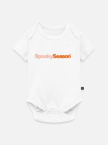 Spooky Season mit Spinne - Baby Premium Kurzarmbody - Weiß
