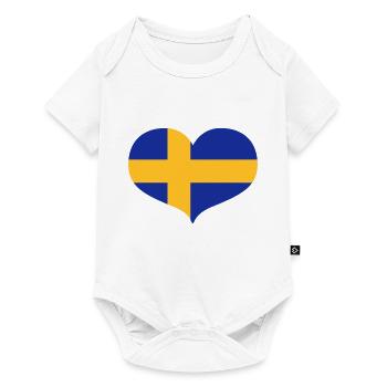 Swedish Love - Baby Premium Kurzarmbody - Weiß - Vorne