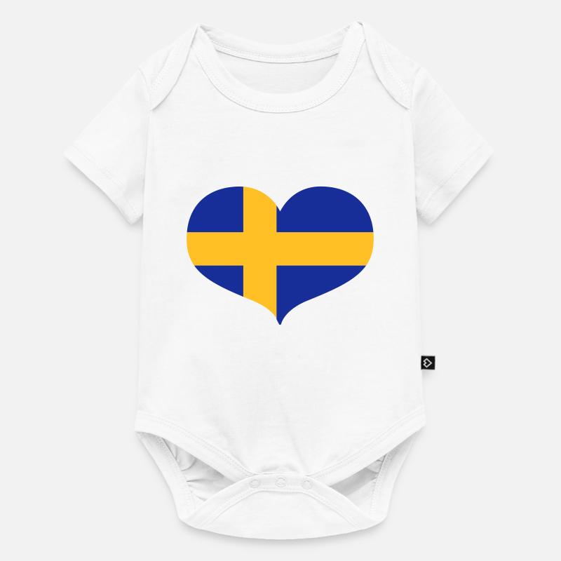 Swedish Love - Body à manches courtes Premium Bébé - blanc