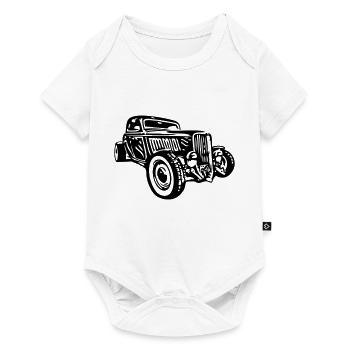 Hot Rod - Baby Premium Kurzarmbody - Weiß - Vorne