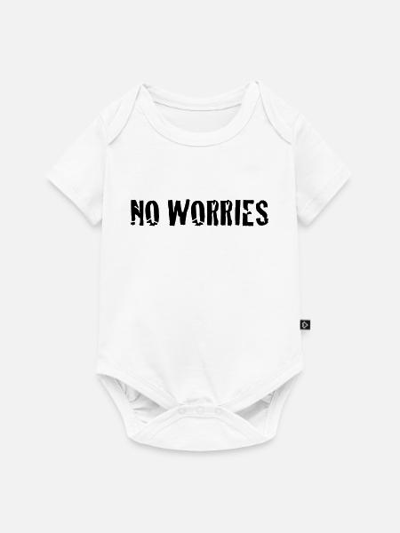 no worries - Baby Premium Kurzarmbody - Weiß