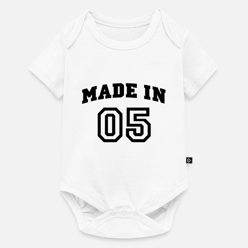 mp_madein05a - Baby Premium short-sleeve bodysuit - white