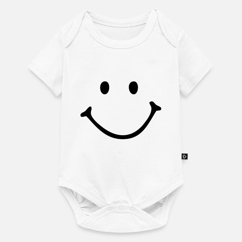 smile - Body à manches courtes Premium Bébé - blanc