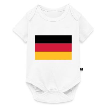fahne_ger - Baby Premium short-sleeve bodysuit - white - Front
