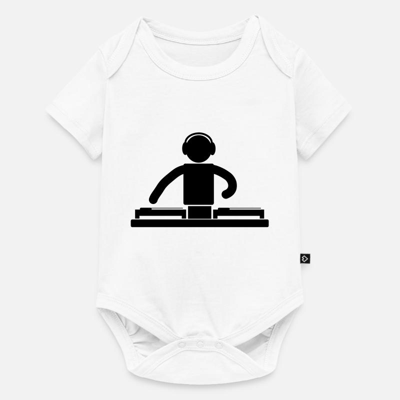 DJ - Baby Premium Kurzarmbody - Weiß