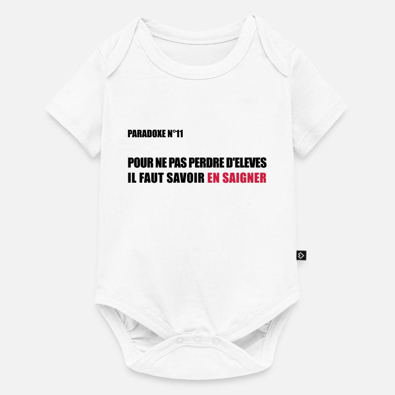 PARADOXE EN SAIGNANT - Body à manches courtes Premium Bébé - blanc