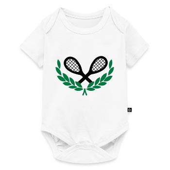 Tennis - Baby Premium Kurzarmbody - Weiß - Vorne