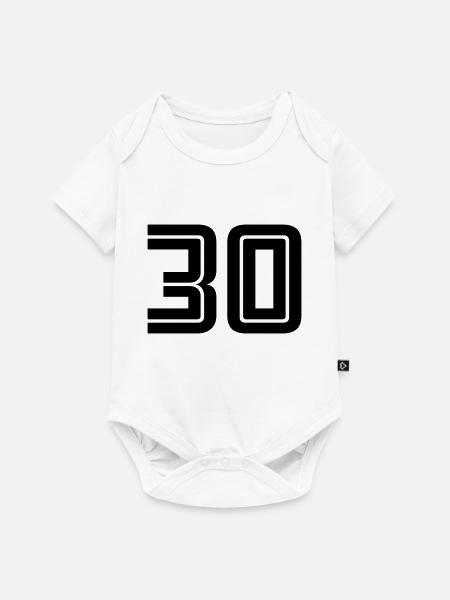 30 - Baby Premium Kurzarmbody - Weiß