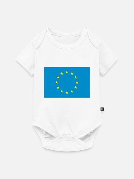 EU / European Union - Baby Premium Kurzarmbody - Weiß