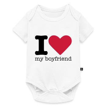 I Love My Boyfriend - Baby Premium short-sleeve bodysuit - white - Front