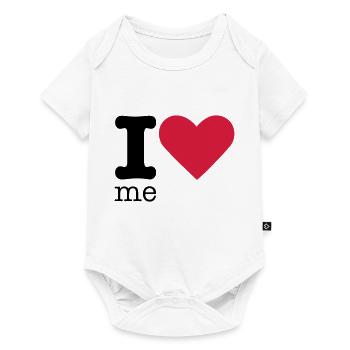 I Love Me - Body à manches courtes Premium Bébé - blanc - Devant
