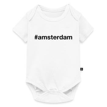 AMSTERDAM Hashtag Niederlande Pays-Bas - Body à manches courtes Premium Bébé - blanc - Devant
