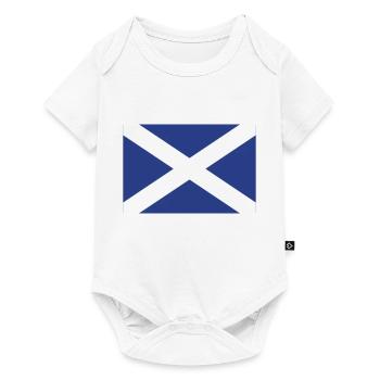 scotland flag - Body à manches courtes Premium Bébé - blanc - Devant