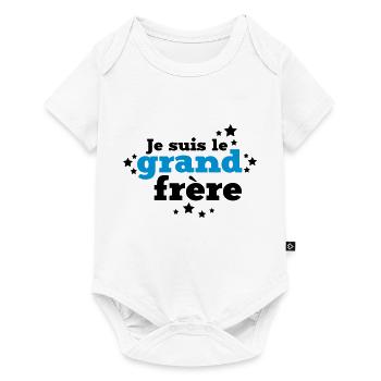 je suis le grand frère - Body à manches courtes Premium Bébé - blanc - Devant