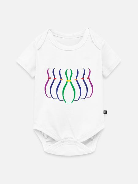 Bowling Bowling-Pins - Baby Premium Kurzarmbody - Weiß
