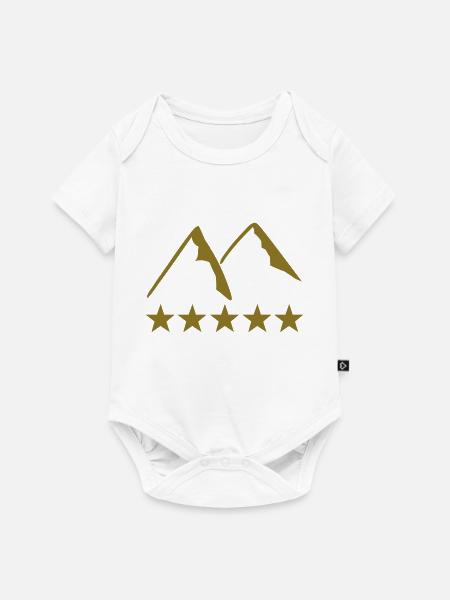 berge - Baby Premium Kurzarmbody - Weiß