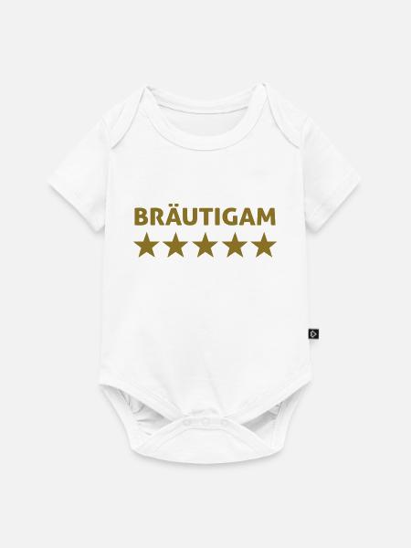 bräutigam - Baby Premium Kurzarmbody - Weiß