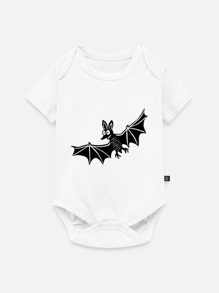 Fledermaus 3 - Baby Premium Kurzarmbody - Weiß