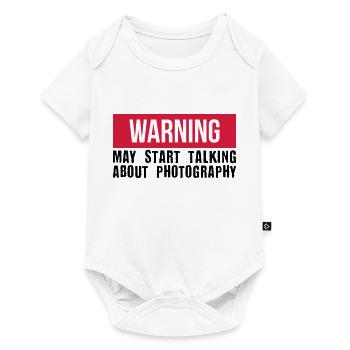 Start talking Photography - kamera - Baby Premium Kurzarmbody - Weiß - Vorne