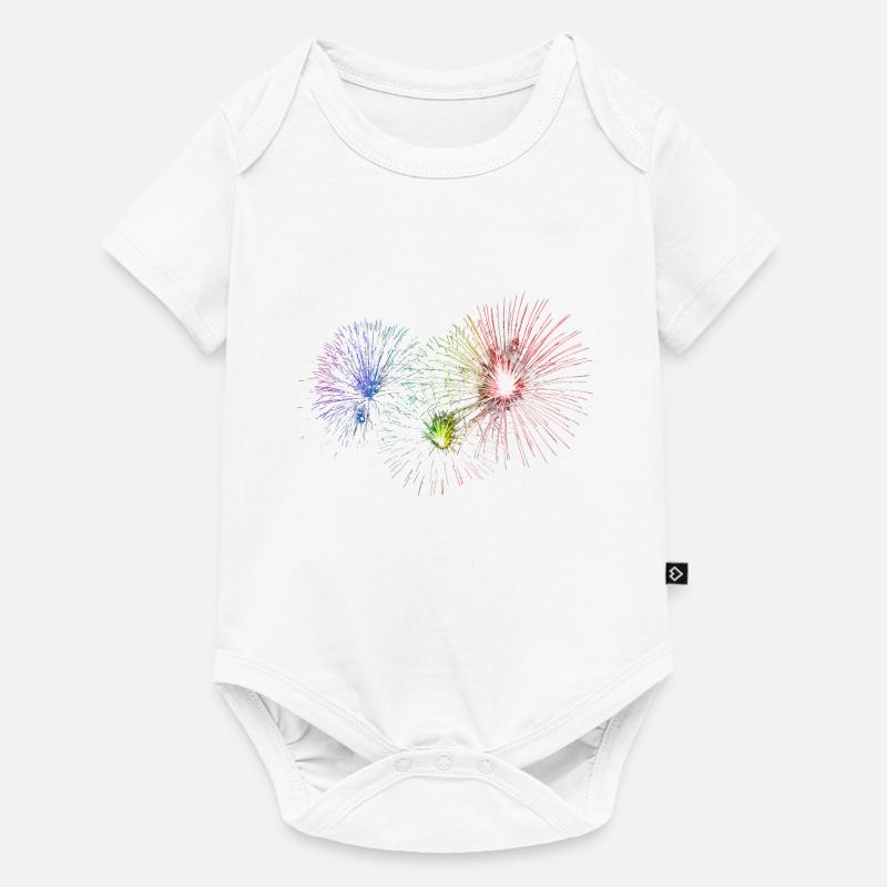 fireworks-RAINBOW - Body à manches courtes Premium Bébé - blanc