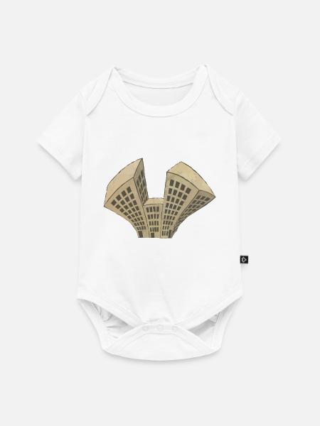 Earthquake - Baby Premium Kurzarmbody - Weiß