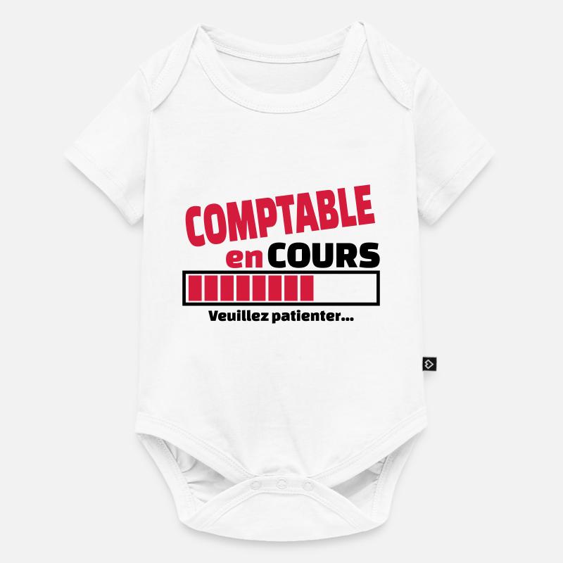 comptable en cours - Body à manches courtes Premium Bébé - blanc