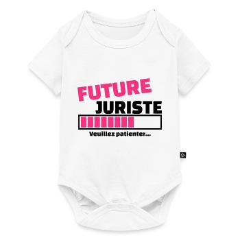 future juriste - Body à manches courtes Premium Bébé - blanc - Devant