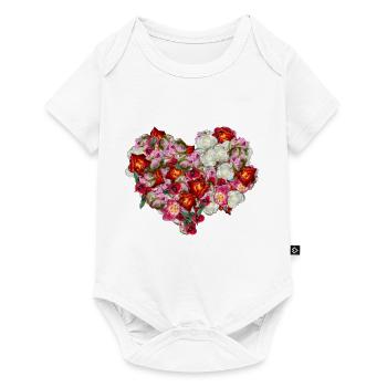 daffodils roses rosen blumen flowers tulips tulpen - Baby Premium Kurzarmbody - Weiß - Vorne