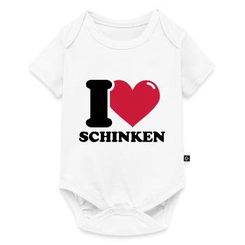 I love Schinken - Baby Premium Kurzarmbody - Weiß - Vorne