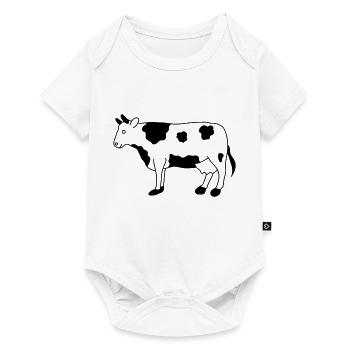 Cow - Baby Premium short-sleeve bodysuit - white - Front