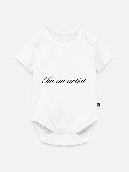 Im an artist SCHWARZ - Baby Premium Kurzarmbody - Weiß