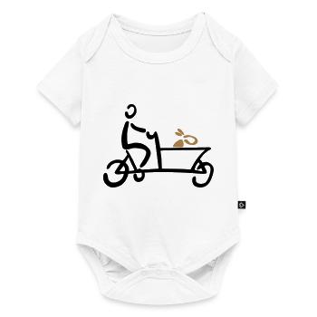 Bakfiets vélo cargo chien de vélos - Body à manches courtes Premium Bébé - blanc - Devant