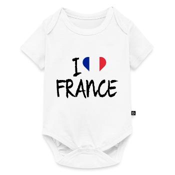 France - Body à manches courtes Premium Bébé - blanc - Devant