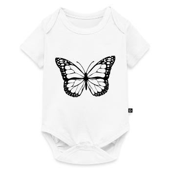 butterfly - Baby Premium short-sleeve bodysuit - white - Front