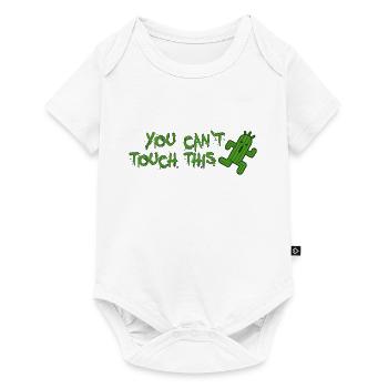 Vous ne pouvez pas toucher ce cactus - Body à manches courtes Premium Bébé - blanc - Devant